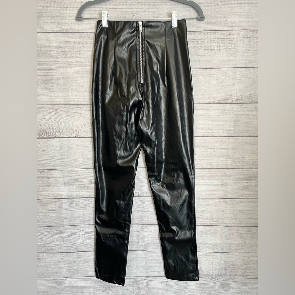 Princess Polly | NWT Lyra Black Skinny Faux Leather Pants - Picture 5 of 10